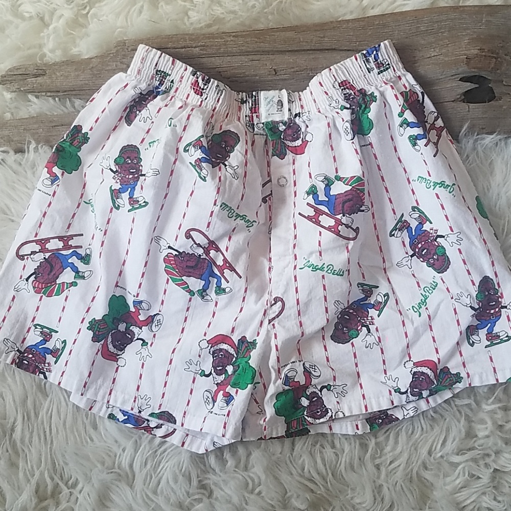 Vintage California raisin Christmas boxers